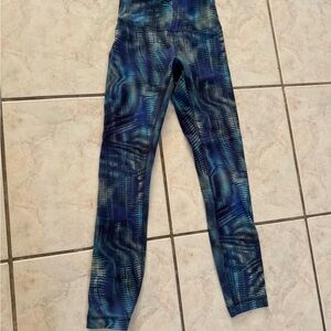 lululemon athletica Blue Patterned Leggings